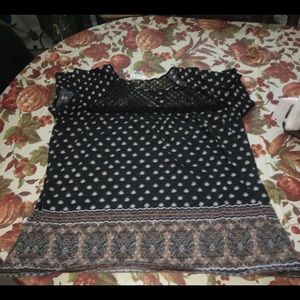 Black Short Sleeve Blouse